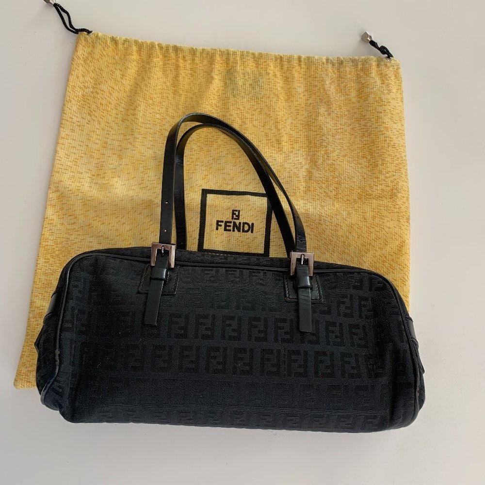 Fendi Black East West Baguette